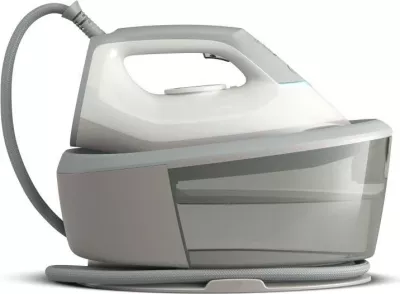 Hekur me gjenerator avulli, Philips PSG2000/80 2000 Series, rezervuar bazë kompakt, bardhë/gri