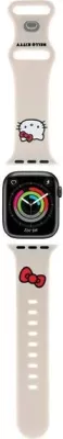Rrip silikoni Hello Kitty për Apple Watch 38/40/41mm, bezhë