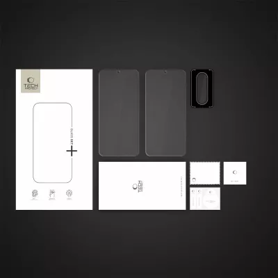 Set xhama mbrojtës Tech-Protect Glass Set+ për Samsung Galaxy A36/A56 5G, Transparent