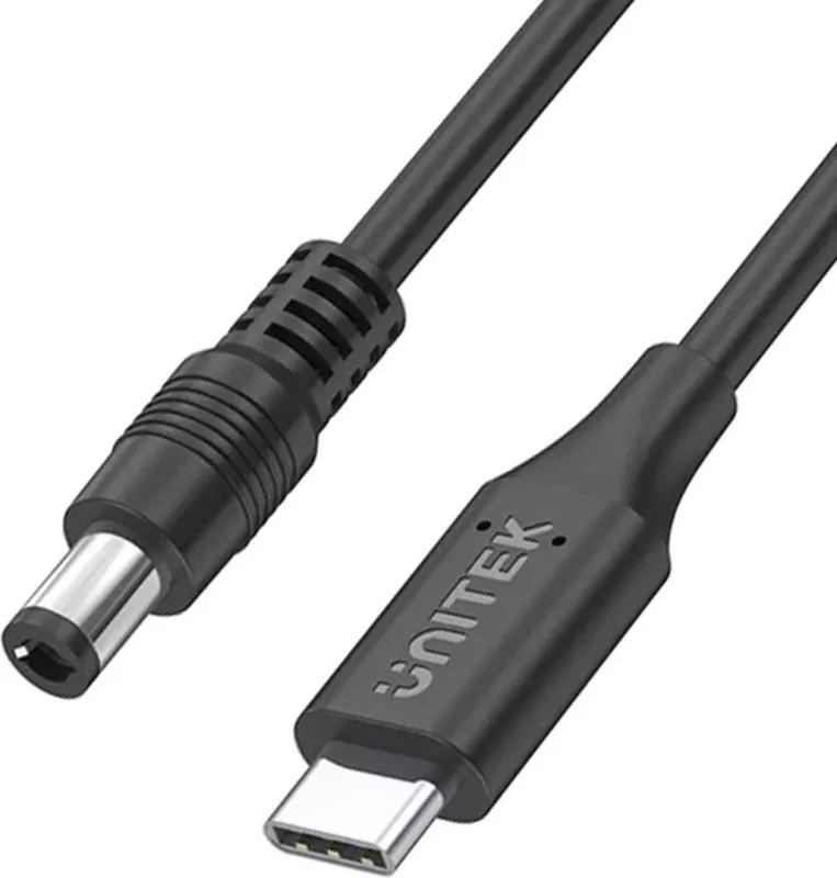 Kabllo furnizimi për laptop Acer Unitek, 65W USB-C - DC5,5, ngjyrë e zezë