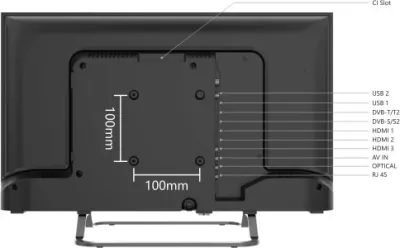 Televizor SmartTech 24HG01VC 24" HD Ready Google TV (12V/220V), gri
