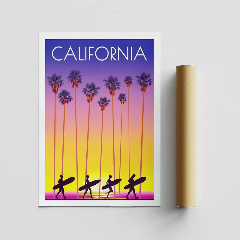Poster A4, California - 2003, shumëngjyrësh