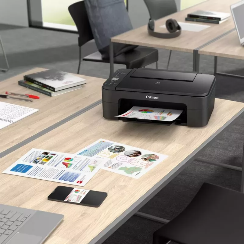 Printer Canon PIXMA TS3350 Inkjet, Wi-Fi, E zezë