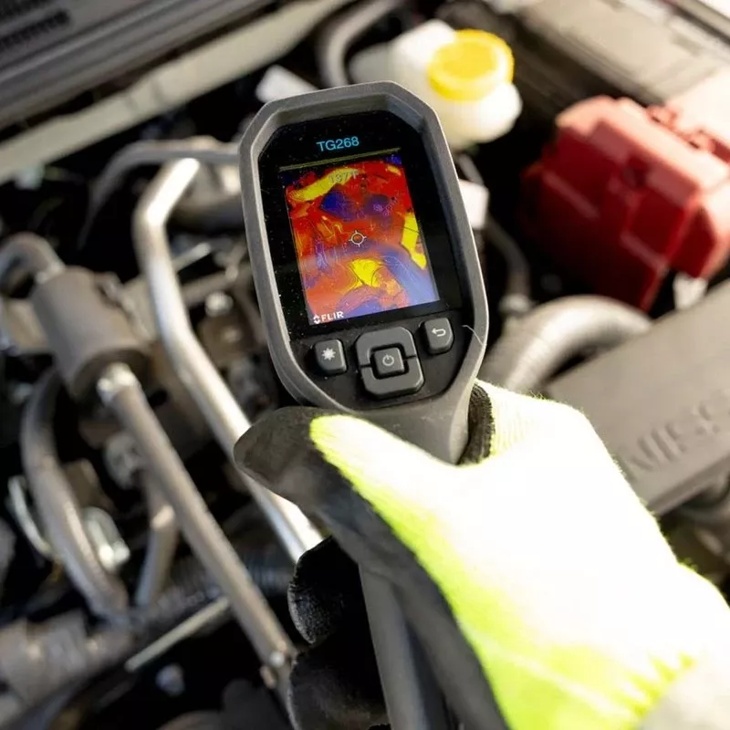 Termometër infra të kuq FLIR TG268 me ekran LCD, 8 GB, i zi