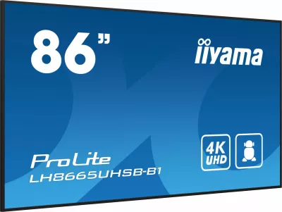 Monitor iiyama LH8665UHSB-B1, Kiosk design, 86", LED, 4K Ultra HD, Wi-Fi, e zezë