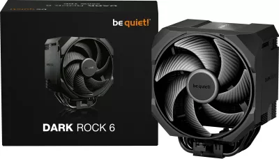 Ftohës procesori be quiet! Dark Rock 6, 135mm PWM, AM5/AM4, LGA1851/1700/1200/115x, i zi