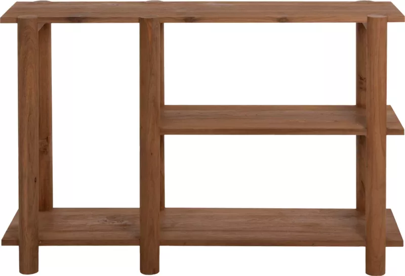 Konsolë KUTAI FH9638 dru TEAK i ricikluar, ngjyrë natyrale rustike, 120x35x80H cm