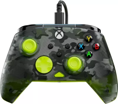 Kontroller me kabllo Turtle Beach Rematch Core për Xbox/PC, Camo zi/verdhe