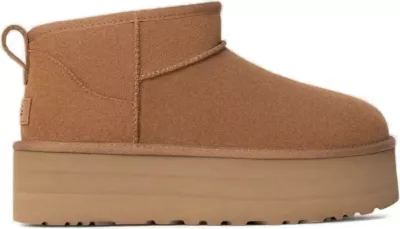 Çizme për femra UGG Classic Ultra Mini Platform 1135092, bezhë e errët [Madhësia: 40]