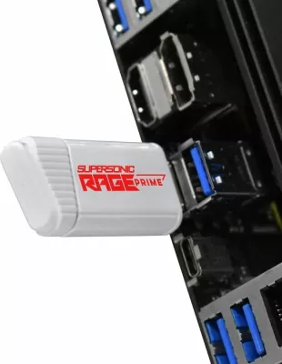 USB flash drive PATRIOT Supersonic Rage Prime 500GB USB 3.2 Gen 2 deri 600MB/s e bardhë