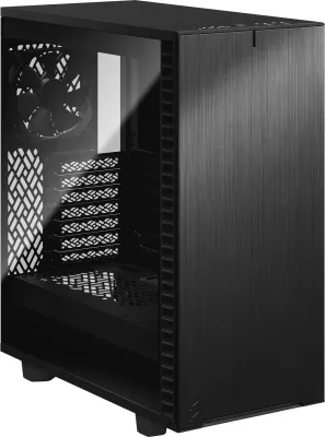 Kasë Fractal Design Define 7 Compact, Midi Tower, ATX, micro ATX, Micro-ITX, e zezë
