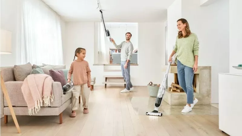 Fshesë elektrike Bosch Series 4 BBH3ALL28 Flexxo, pa kabllo, e zezë