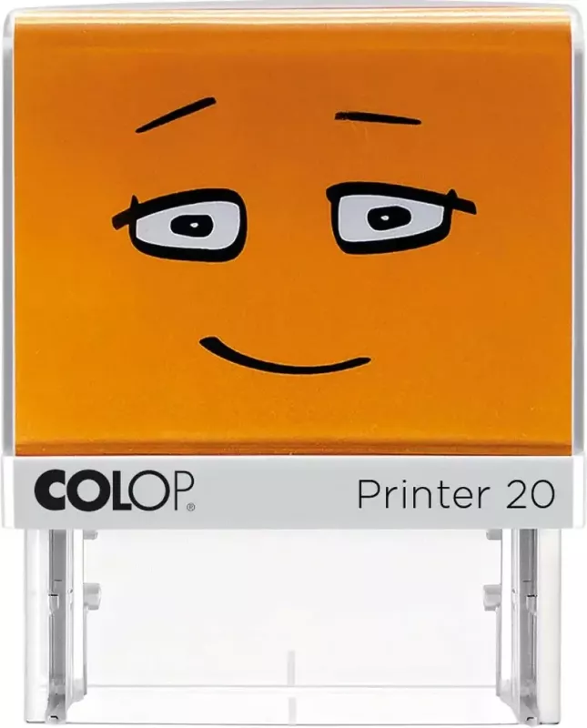 Vulë vetë-ngjyrosëse COLOP Printer 20, 38x14mm, portokalli