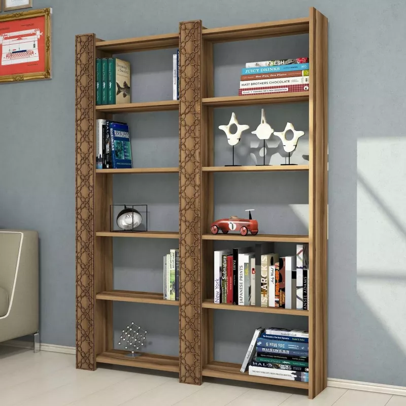 Raft librash Hanah Home City 2, ngjyrë arre, 2 copë