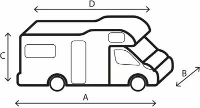 Mbulesë mbrojtëse për autokamp BRUNNER Design 12M 700-750, 4 shtresa TNT, MPN 7241544N, gri e çelët