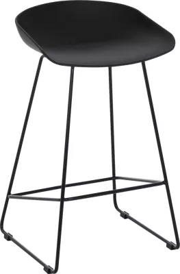 Karrige për bar, e zezë, mesatare, FH9299.02, 44x44x74cm, set 2 copë