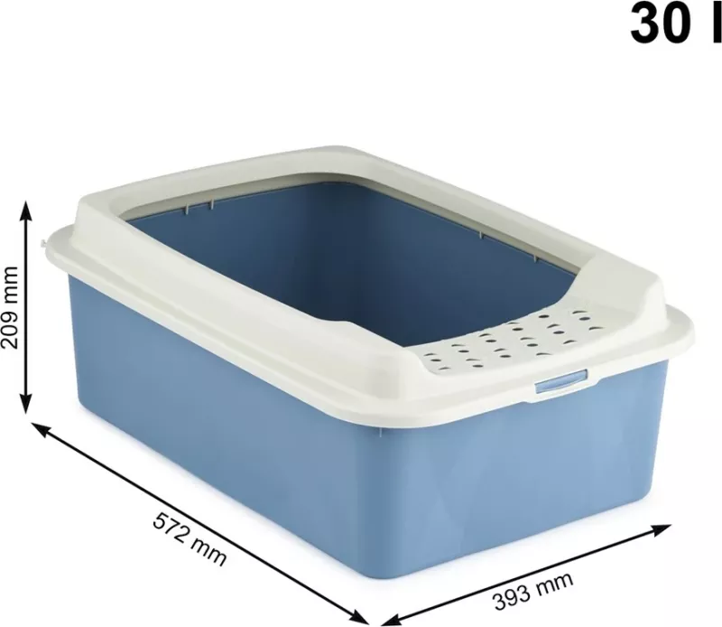 Kuti për mace Rotho Bonnie Eco, 30L, e kaltër