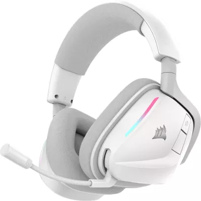 Kufje gaming Corsair VOID WIRELESS v2, wireless, RGB, Dolby Atmos, të bardha