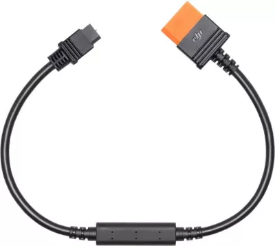 Kabl karikimi SDC në XT60 DJI CP.DY.00000048.02, 12V DC, 40 cm, i zi/portokalli