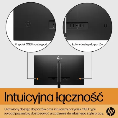 Monitori HP E-Series E24 G5, 23.8", Full HD, LED, Argjëndtë dhe Zi