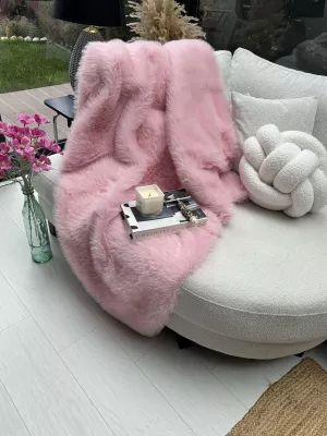 Mbulesë divani rozë, Evila Originals, Lolita, 75