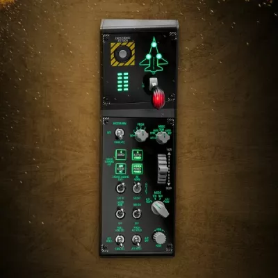 Panel kontrolli fluturimi Thrustmaster Viper Panel, 43 butona, i ndriçuar, për PC, i zi