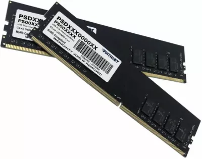 RAM Memorje Patriot Signature Line PSD416G3200K 16GB (2x8GB) DDR4 3200MHz CL22 UDIMM 1.2V, PCB e zezë, set 2 copë