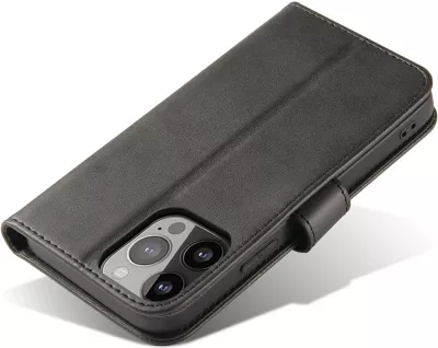 Mbështjellës magnetik me kapak Hurtel për Samsung Galaxy S24 FE, i zi