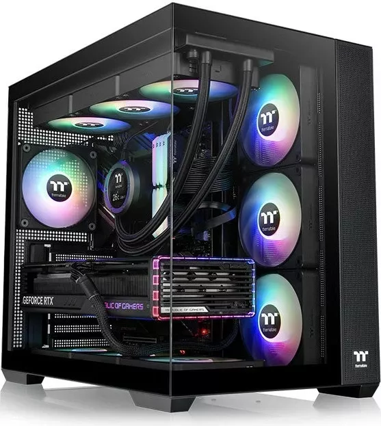 Kasë Thermaltake View 380 TG ARGB, Midi Tower, e zezë