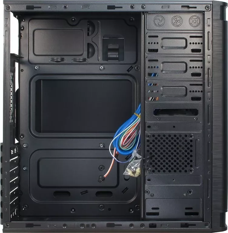 Kasë Inter-Tech IT-5905, Midi Tower, PC, ATX, micro ATX, e zezë thumbnail 6