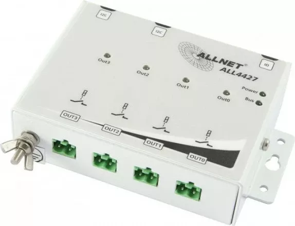 Relais switch ALLNET ALL4427, 250 V, 10 A, Bardhë