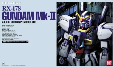 Model ndërtimi Gundam BANDAI PG 1/60 RX-178 Mk-II, A.E.U.G., koleksion