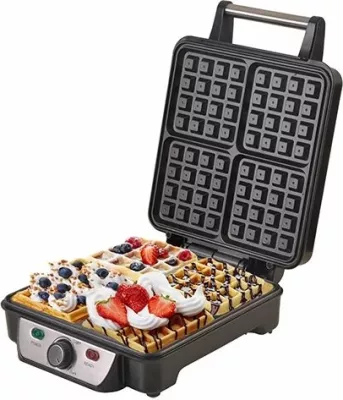 Aparat për vafla CAMRY CR3025 1150W, 4 vafla, i zi