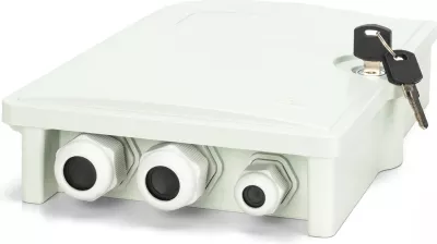 Kutia shpërndarëse fibër optike Digitus FTTH/FTTB, 12 fibra, LC/APC, e bardhë