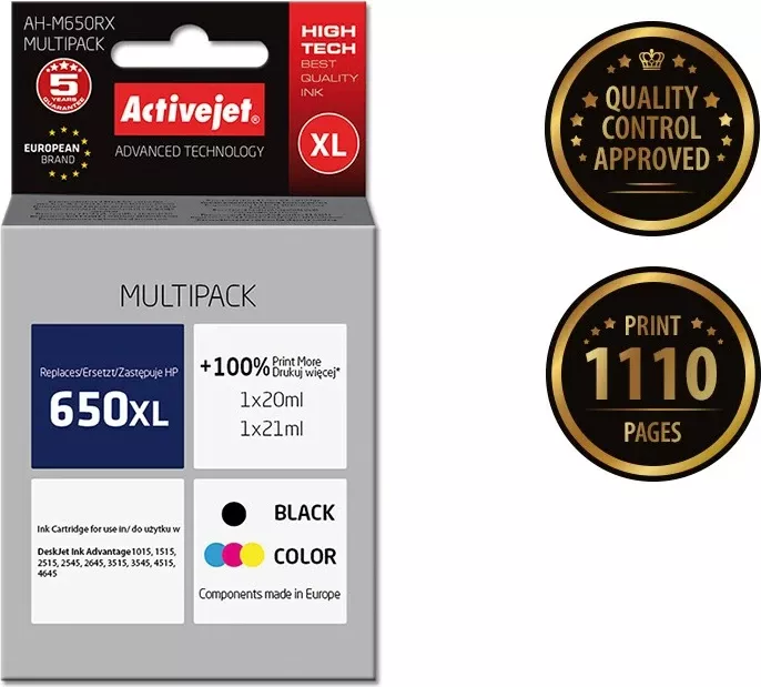 Ngjyrë zëvëndësuese Activejet AH-650RX për printer HP