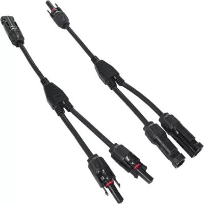 Kabllo lidhëse EcoFlow për panele diellore, 30cm, e zezë
