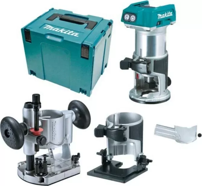 Makina frezë Makita DRT50ZJX2, me bateri, e zezë