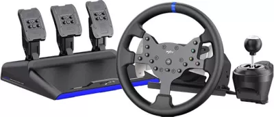 Timoni gaming PXN PXN-V99 me 3 pedale dhe levë ndërrimi, për PC, PS3, PS4, XBOX ONE, SWITCH