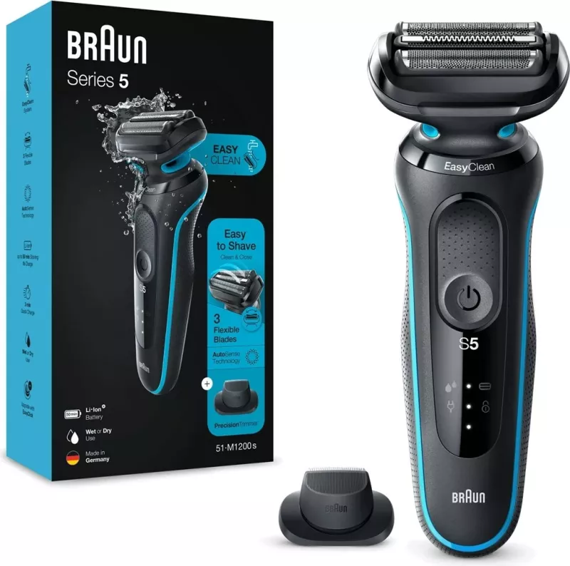 Makinë rroje Braun Series 5 51-M1200s, e zezë, blu