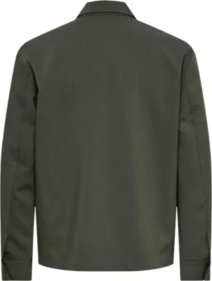 Jakne për meshkuj Only & Sons Onswill Reg 0292 Zip Overshirt Frml Noos 22038673, jeshile ulliri [Madhësia: M]