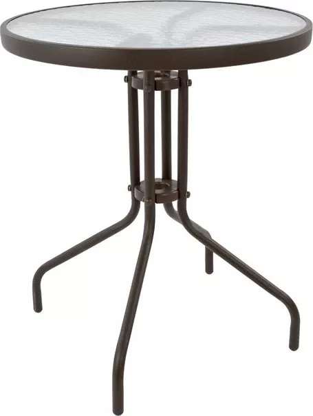 Tavolinë metalike Lima ngjyrë kafe '60x70cm FH5079.02