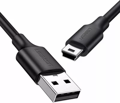Kabllo USB-A në miniUSB Ugreen US132 0.5 m USB 2.0, e zezë
