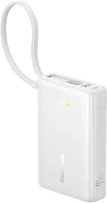Powerbank Baseus PicoGo P10076803213-00 10000mAh 45W me ekran digjital, i bardhë