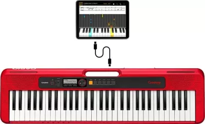 MIDI Keyboard Casio CT-S200, 61 çelësa, USB, i Kuq