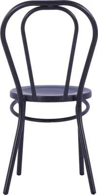 Karrige alumini tip Vjenë, ngjyrë e zezë e ndryshkur, FH5557.01, 42x52x88,5 cm, set prej 6 copë