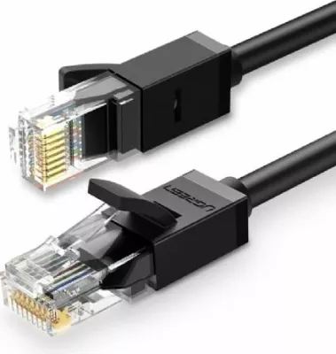 Kabllo rrjeti LAN Cat6 UGREEN 20163 8m UTP RJ45, e zezë, polybag