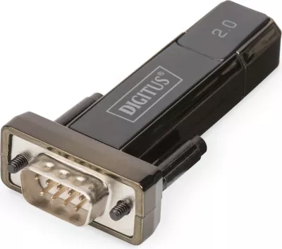 Adapter serial USB 2.0 Digitus, D-Sub, USB, Ngjyrë e zezë