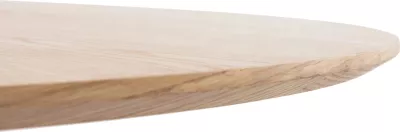 Tavolinë e rrumbullakët për ngrënie, DENTY, FH9612.01, MDF me furnir lisi, ngjyrë lisi, Φ120x75H cm