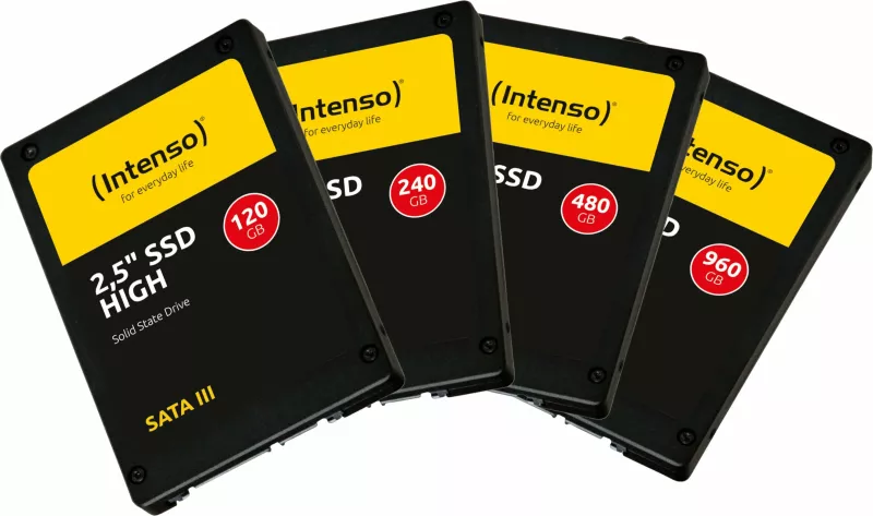 SSD Intenso High, 960 GB, 2.5", 520 MB/s, e zezë