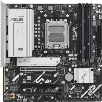 Pllakë amë ASUS PRIME B840M-A-CSM, Socket AM5, micro ATX, Gri